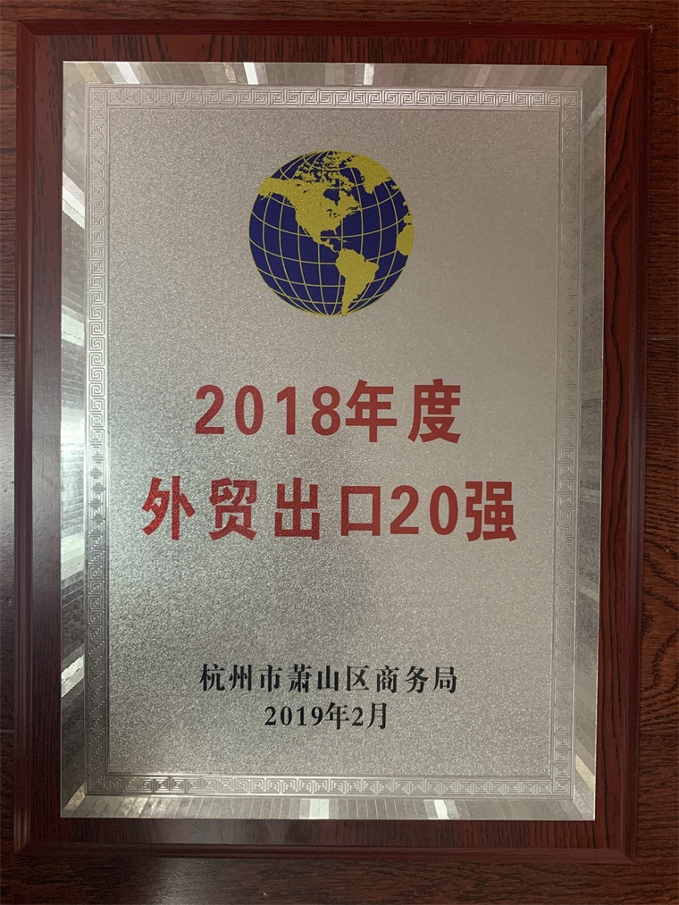 2018年度外貿(mào)出口20強