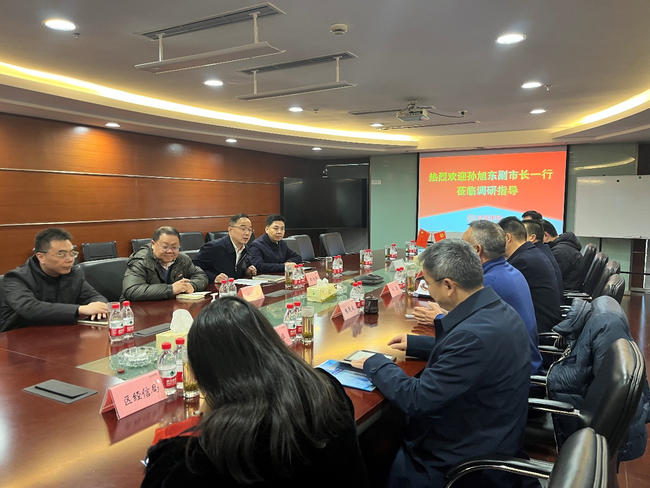杭州市副市長孫旭東一行蒞臨健盛集團調(diào)研指導(dǎo)